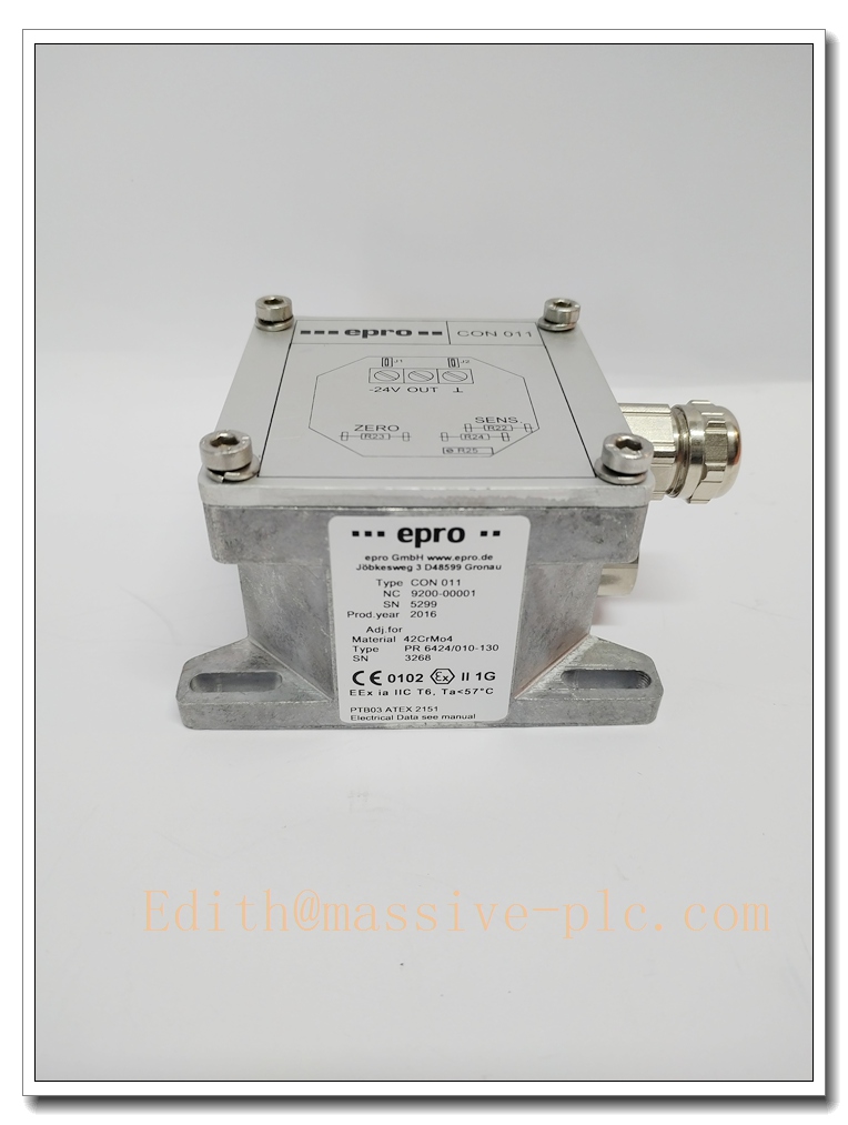 PR6424/010-130 + CON011 EPRO 16mm Eddy‑Current Probe M18 Thread 8‑Meter Armored Cable, High‑Bandwidth Non‑Contact Shaft Displacement Sensor for Large‑Diameter Shaft Radial Vibration, Axial Thrust & Eccentricity Monitoring - Image 5