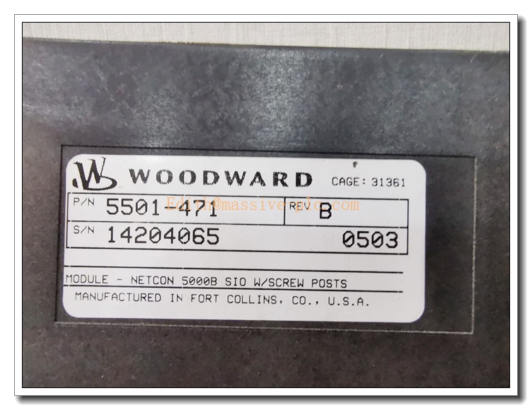 WOODWARD 5501‑471 NetCon SIO Module - Image 3