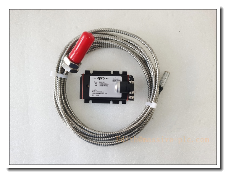 PR6424/010-110 + CON021 EPRO 11mm Eddy‑Current Probe with 5‑Meter Armored Cable, Non‑Contact Shaft Displacement Sensor for Radial Vibration, Axial Thrust & Differential Expansion Monitoring