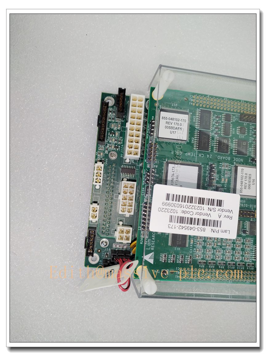 LAM 853-049542-173 24-Channel Temperature Control Node PCB Assembly, Semiconductor Etch Chamber Thermal Monitoring & Regulation Board - Image 5