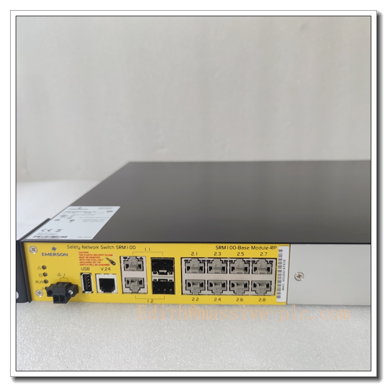 SS6048R2P3 Emerson DeltaV SIS Smart 8-Port Ethernet Switch, Rack-Mount Safety Network Switch for SIS Safety Instrumented System - Image 3