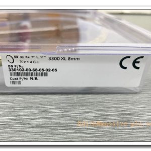 Bently Nevada 330102‑00‑68‑05‑02‑05 3300‑XL 8 mm NSv Eddy‑Current Proximity Probe Assembly (Front‑Mount, Multi‑Hazardous‑Area Certifications)